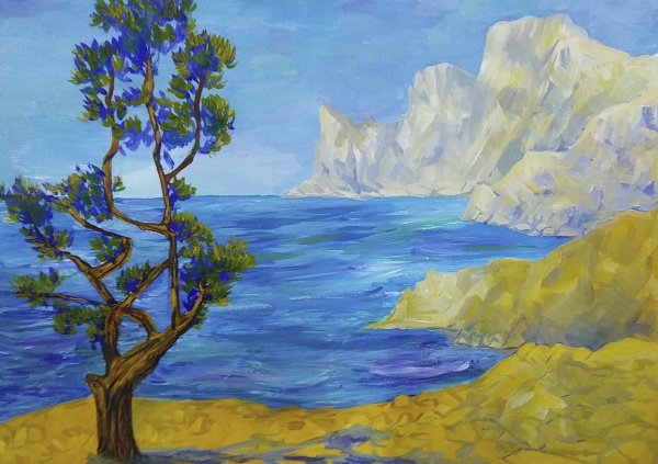 Крымские пейзажи рисунки детей