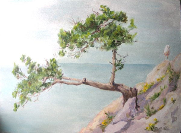 Крымский пейзаж с можжевельником