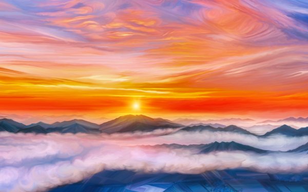 Облака живопись