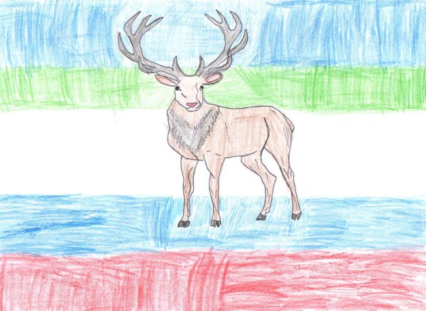 Нарисовать тундру