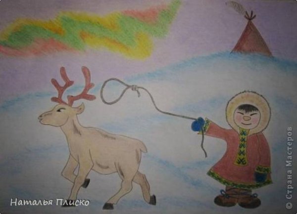 Рисунок на тему тундра