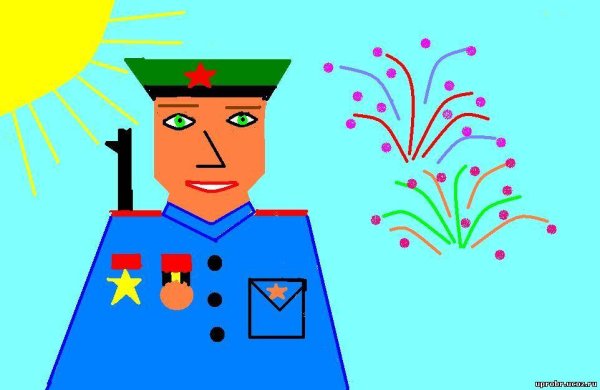 Рисование солдата в старшей группе