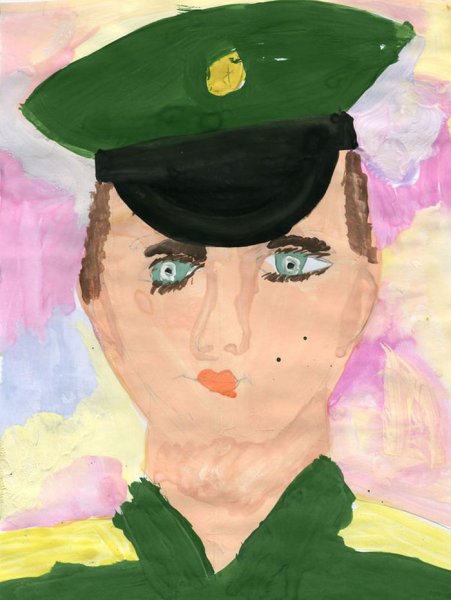 Рисование мой папа военный