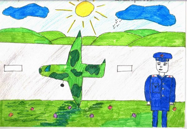 Легкий рисунок на тему герои защитники