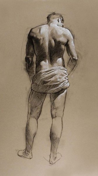Наброски человеческой фигуры в движении