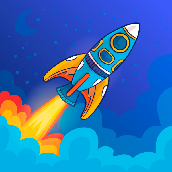 Нарисовать ракету