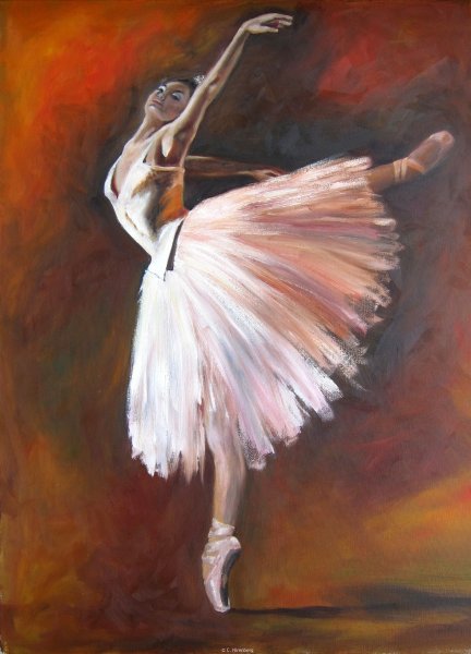 Балерина живопись