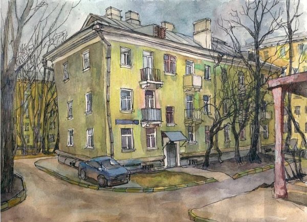 Московский двор сталинка