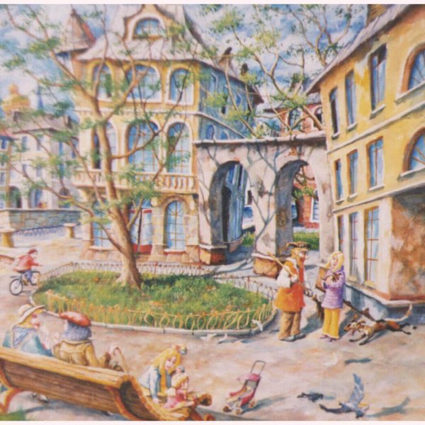 Лидия Диннер художник Питерский двор