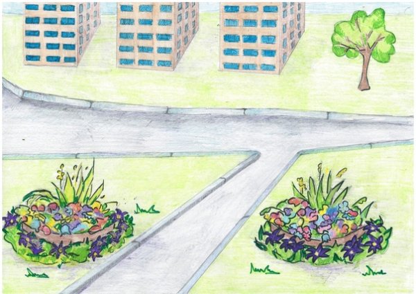 Озеленение школьного двора проект