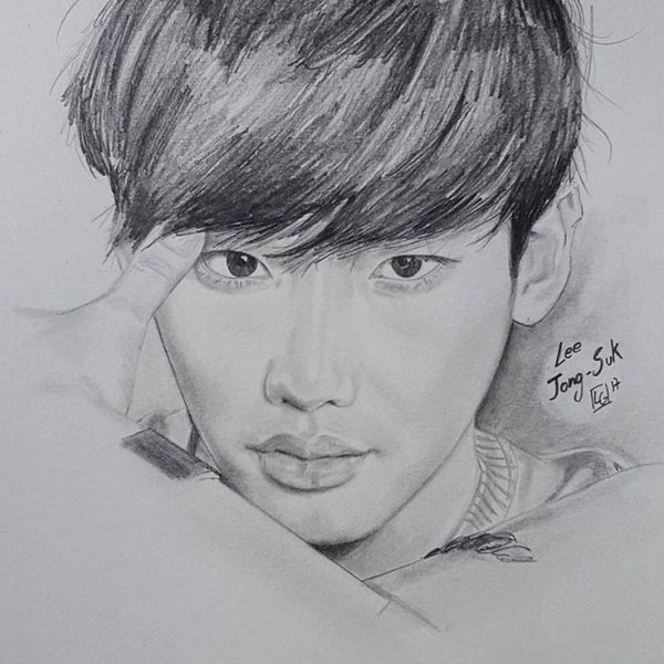 Скетчи портретов БТС