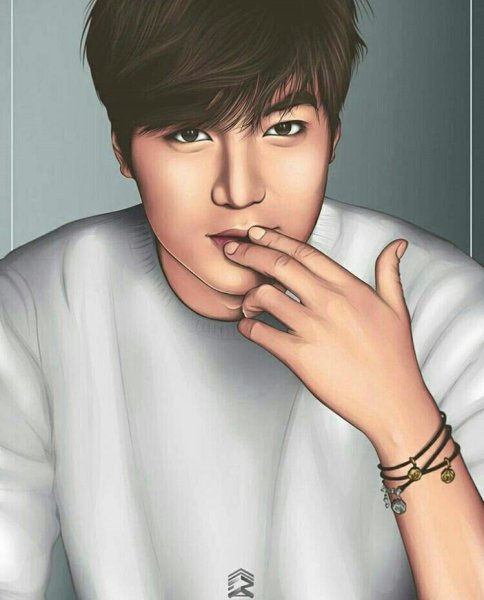 Ли Чон сок портрет карандашом