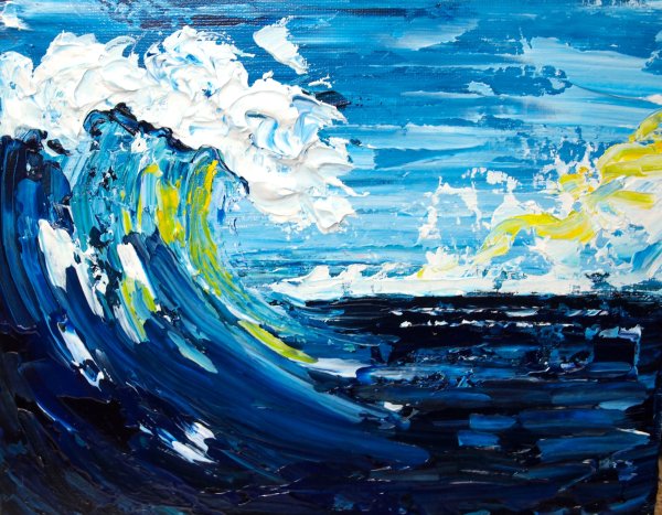 Абстракция акрилом