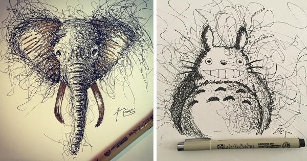 Стиль рисования линером