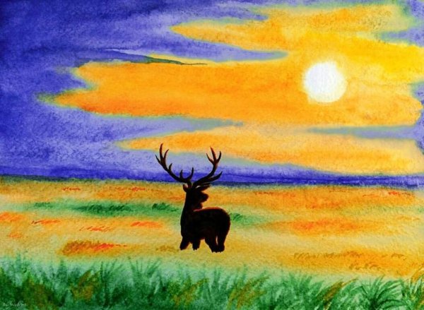 Степной пейзаж легкий