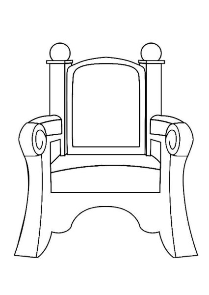 Трон стул королевы мульт