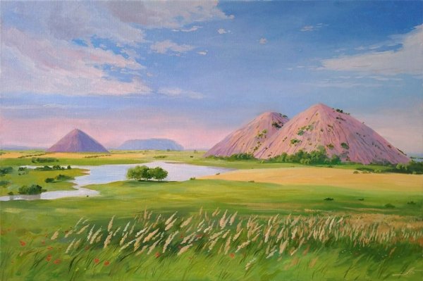 Степь Ковыльная картина