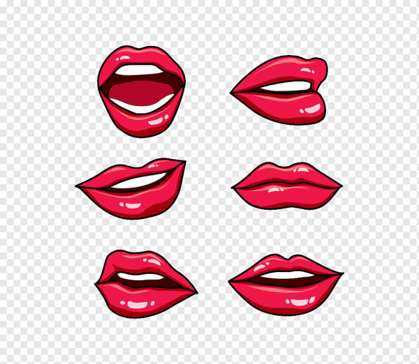 Нарисовать губы