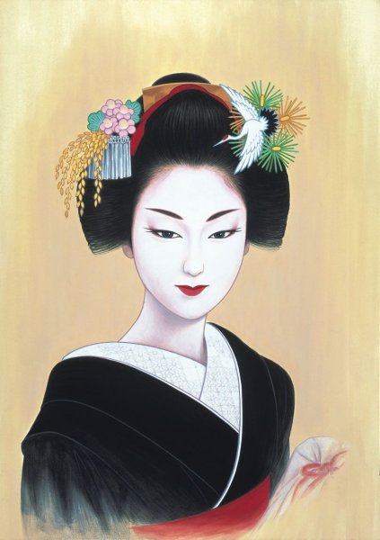 Гейша иллюстрация