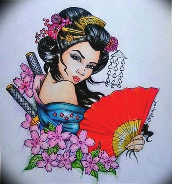 Силуэты в японском стиле