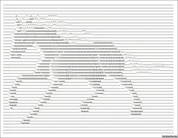 Рисунки с помощью символов клавиатуры