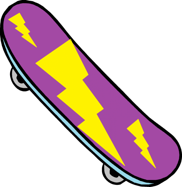 Скейт мультяшный