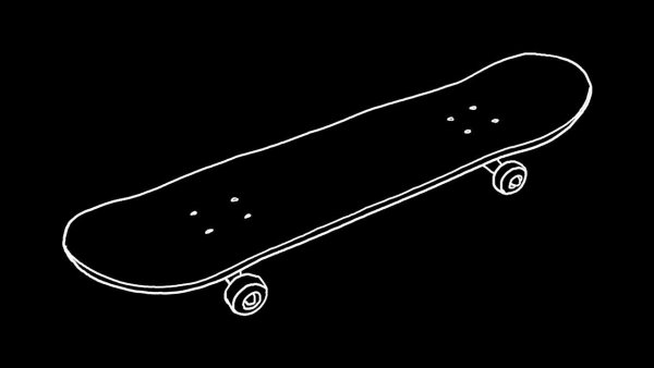 Раскраска скейтборд