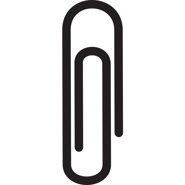 Значок скрепки