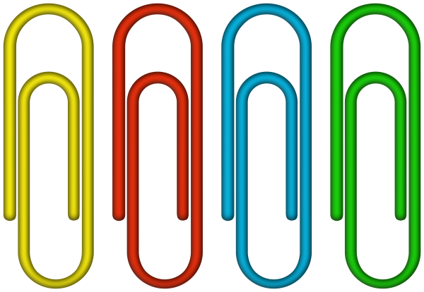 Скрепка без фона