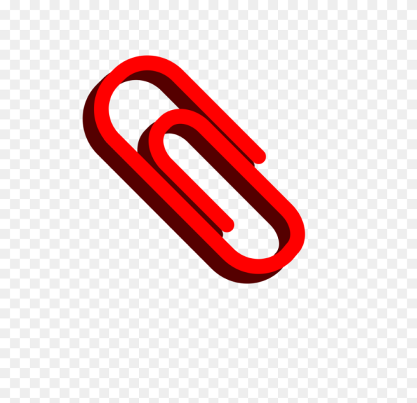 Красная скрепка