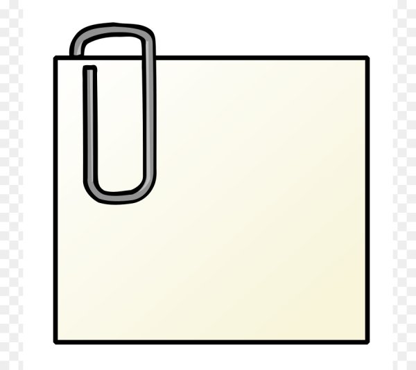 Бумажка на скрепке