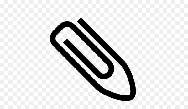 Скрепки вектор чб