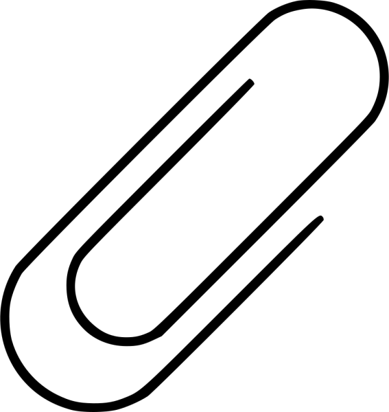 Скрепка контур