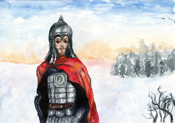 Иллюстрация к кантате Александр Невский