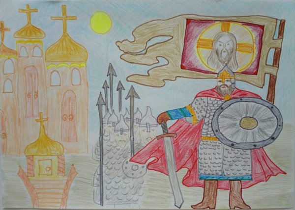 Александр Невский рисунок