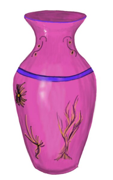 Современная ваза рисунок