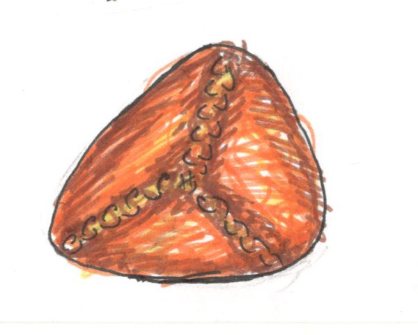 Пирожки треугольные Рисованные