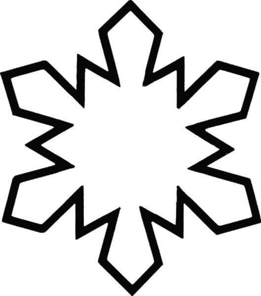 Трафарет «снежинки»