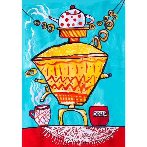 Самовар вектор