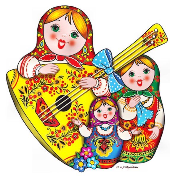 Матрёшки с музыкальными инструментами