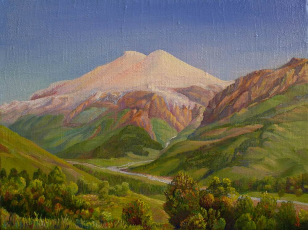 Картины гор Эльбрус