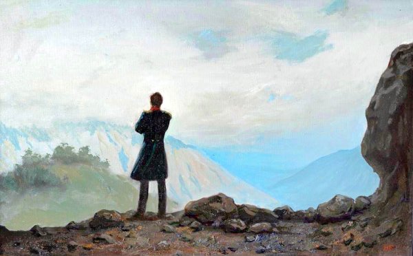 Гора Казбек живопись