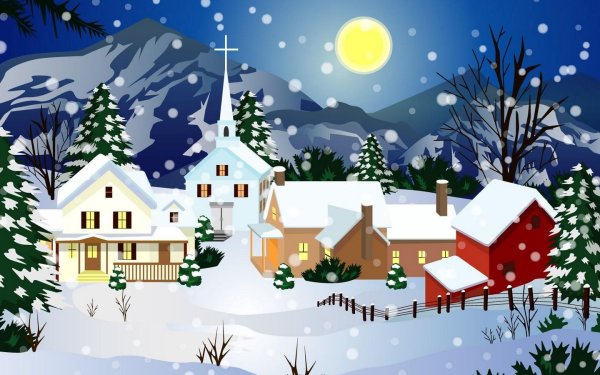 Новогодний пейзаж