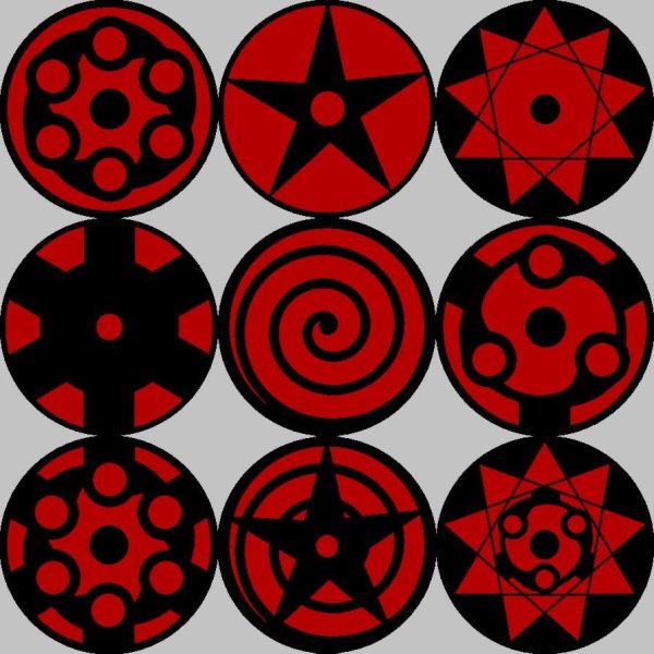 Шаринганы из Наруто