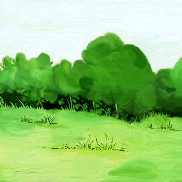 Лес мультяшный