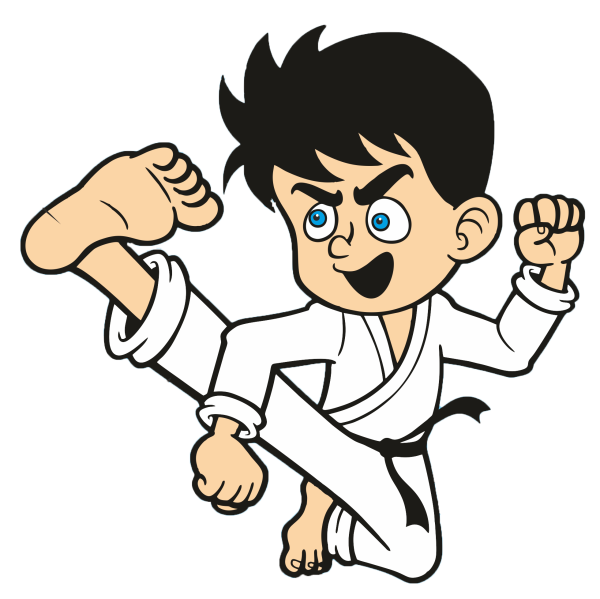 Каратист рисунок