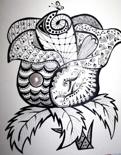 Рисунки в технике Зентангл