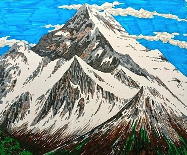 Нарисовать горы