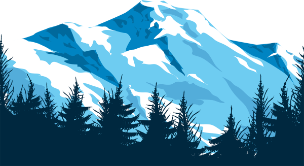 Горы Алматы вектор