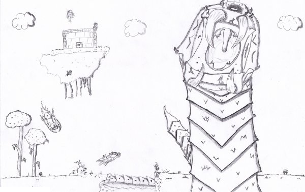 Раскраска из террарии